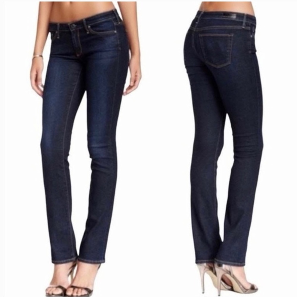 AG Adriano Goldshmied Jeans The Ballad Slim Bootcut Dark denim Wash‎ 26R lowrise